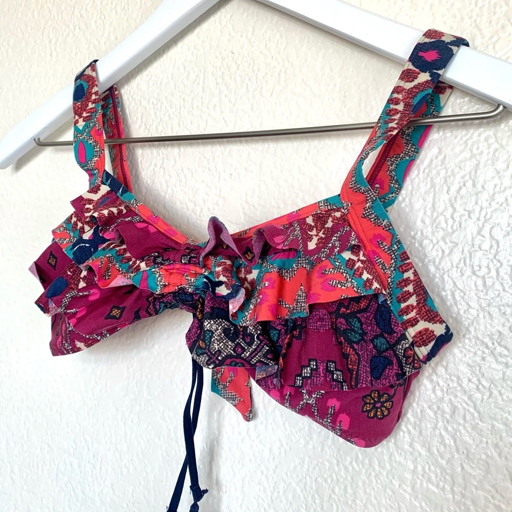 Zingara Girls Ruffle Ruched Bikini Top - Picture 3 of 9